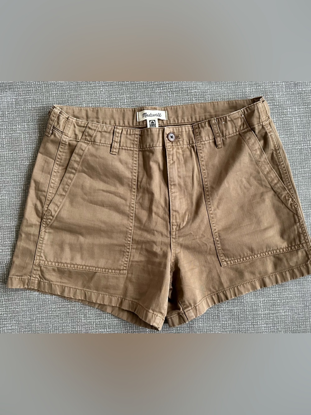 Madewell The Brynn Utility Shorts Size 30 Brown Fair Trade High Rise Casual